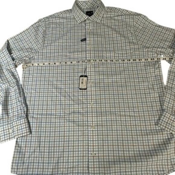 JOHNNIE-O Performance Biles Malibu Blue Plaid Button Shirt XL $138 NWT - Picture 9 of 9